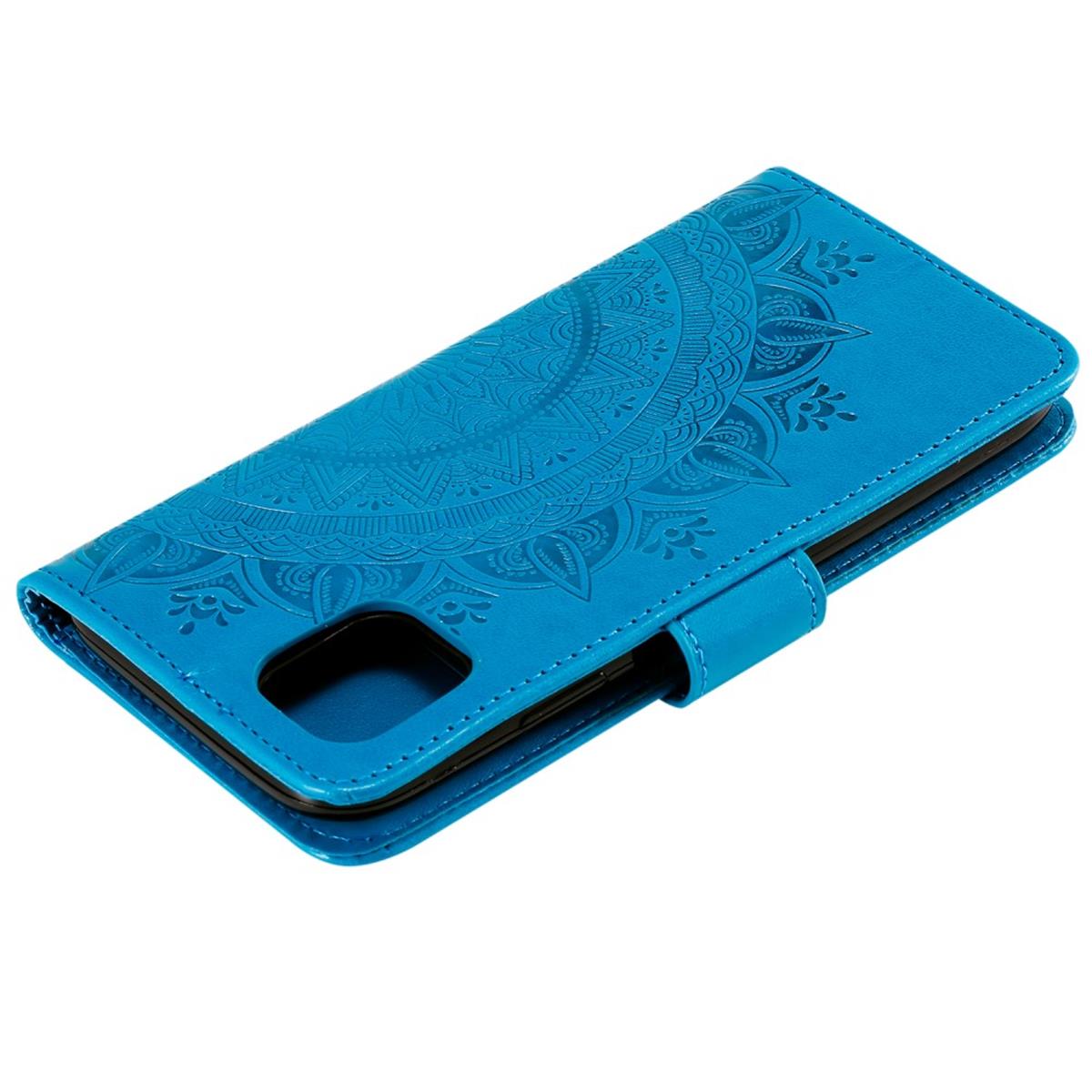 Hülle für Apple iPhone 13 Pro Handyhülle Flip Case Cover Tasche Mandala Blau
