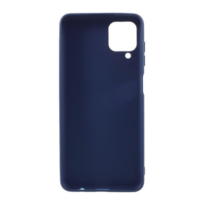 Hülle für Samsung Galaxy A12/M12 Handyhülle Silikon Case Cover Bumper Matt Blau