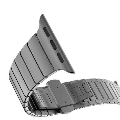 Gliederarmband für Apple Watch 41/40/38mm Ersatz Band Series 8/7/6/SE/5/Schwarz