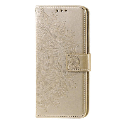 Hülle für Samsung Galaxy A51 Handyhülle Flip Case Schutzhülle Cover Mandala Gold