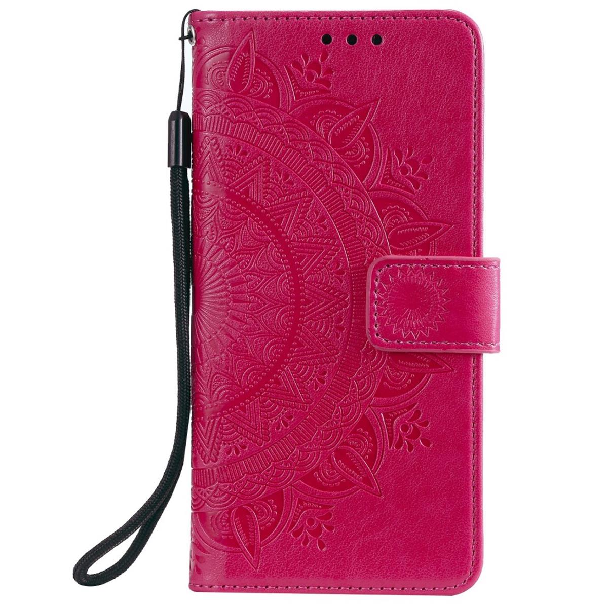 Hülle für Samsung Galaxy A02s Handy Tasche Flip Case Cover Etui Mandala Pink