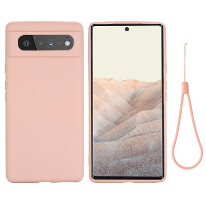 Hülle für Google Pixel 6 Handyhülle Silikon Case Cover Bumper Etui Matt Rosa