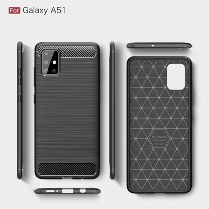 Hülle für Samsung Galaxy A51 Handyhülle Silikon Case Schutzhülle Carbon Farben