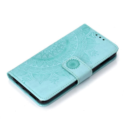 Hülle für Samsung Galaxy S10e Handyhülle Flip Case Cover Schutzhülle Mandala Mint