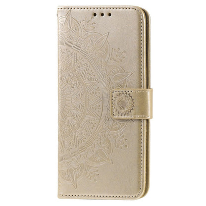 Hülle für Samsung Galaxy A23 Handyhülle Flip Case Cover Schutzhülle Mandala Gold