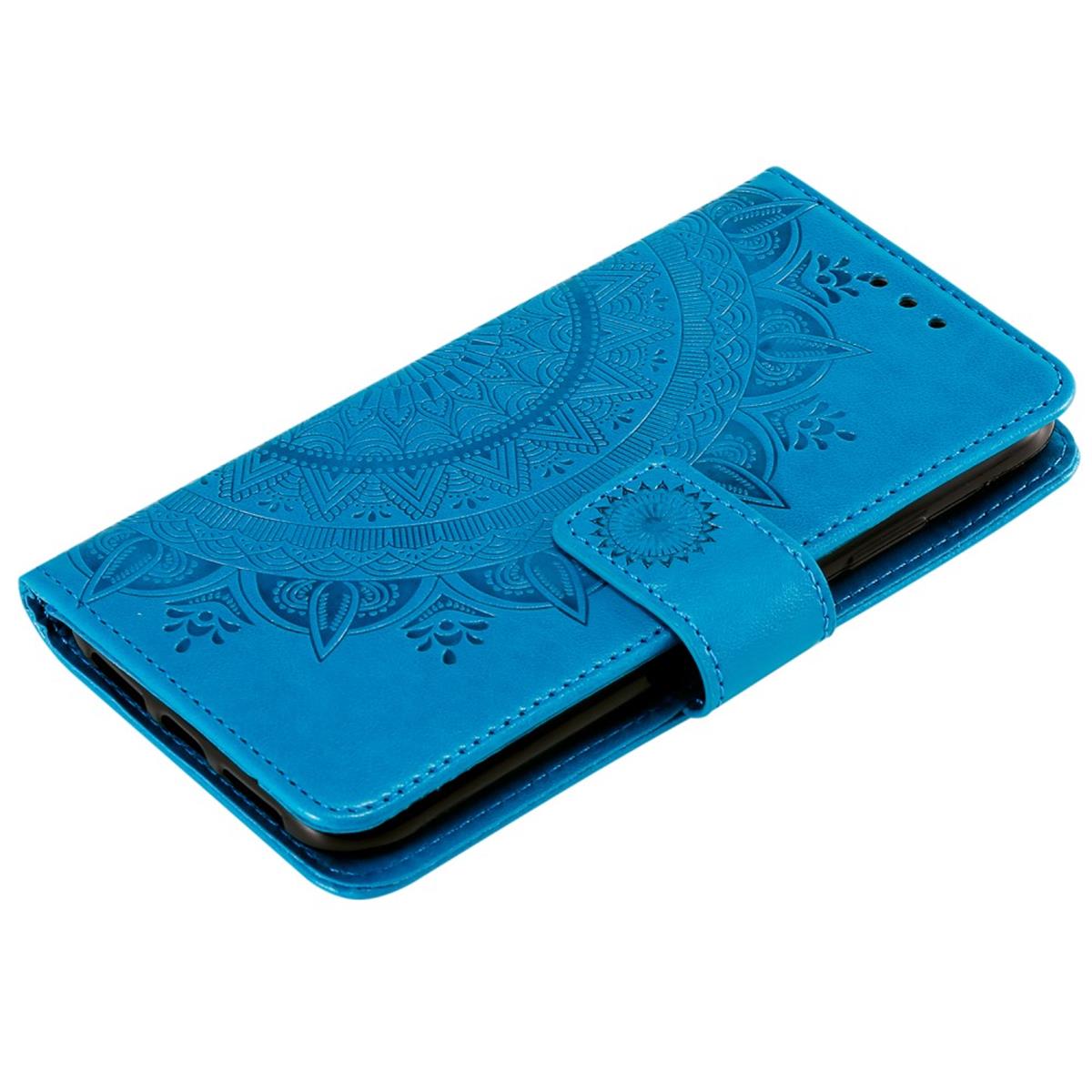 Hülle für Apple iPhone 11 Pro Max [6,5 Zoll] Handyhülle Schutz Tasche Cover Mandala Blau