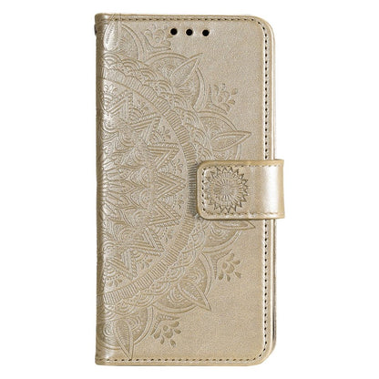 Hülle für Samsung Galaxy S22 5G Handyhülle Flip Case Cover Tasche Mandala Gold