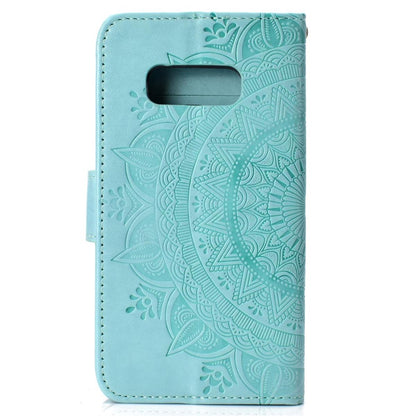 Hülle für Samsung Galaxy S10e Handyhülle Flip Case Cover Schutzhülle Mandala Mint