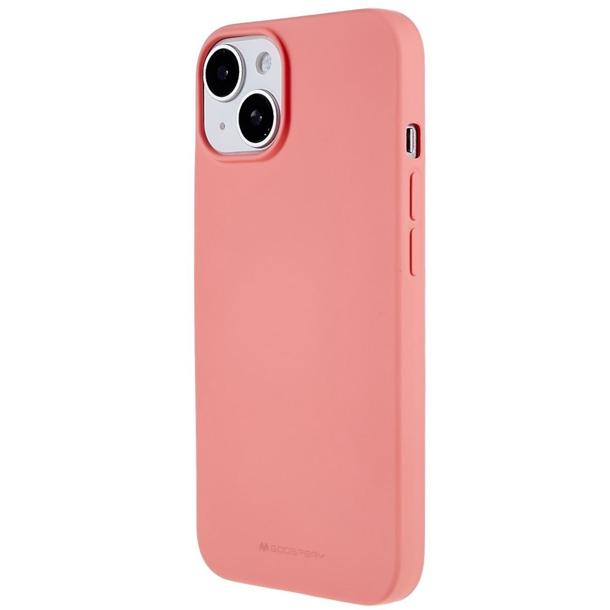 Hülle für Apple iPhone 14 Handyhülle Silikon Case Bumper Matt Rosa/Lachsfarben