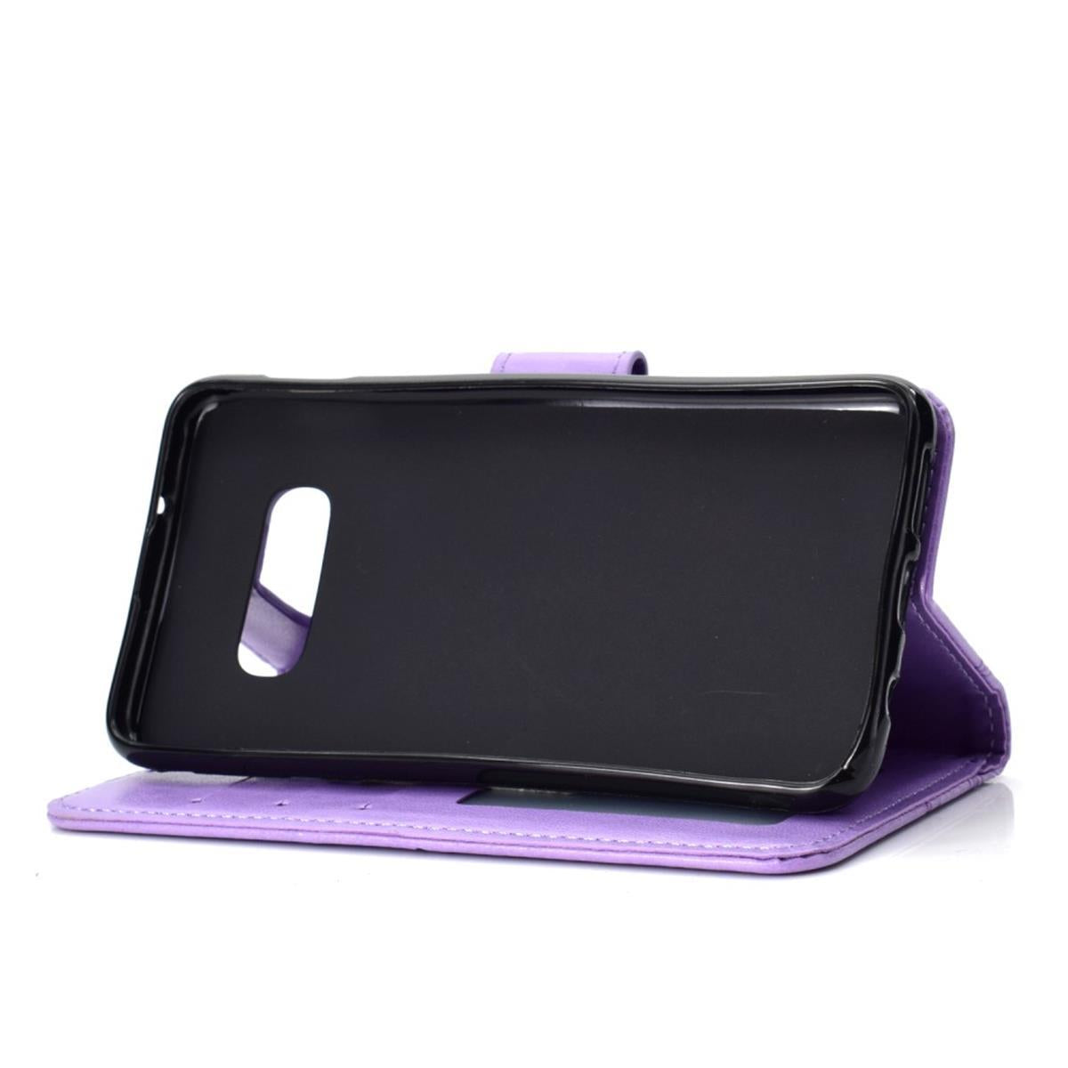 Hülle für Samsung Galaxy S10e Handyhülle Flip Case Schutzhülle Mandala Lila