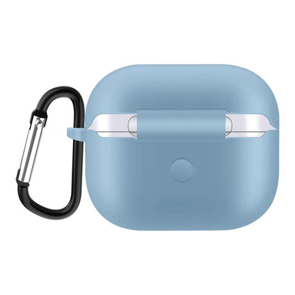 Hülle für Apple AirPods 3 Silikon Case Cover Etui Bumper Schutzhülle Hellblau