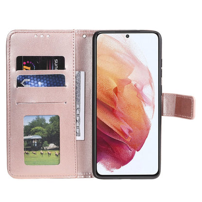 Hülle für Samsung Galaxy A73 5G Handyhülle Flip Case Cover Etui Mandala Rosegold
