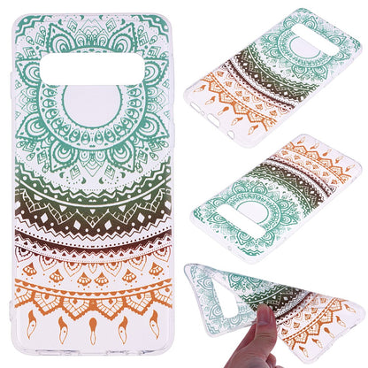 Hülle für Samsung Galaxy S10e Handyhülle Silikon Case Cover Motiv Blume Bunt