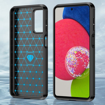 Hülle für Samsung Galaxy A23 Handyhülle Silikon Case Cover Bumper Carbonfarben