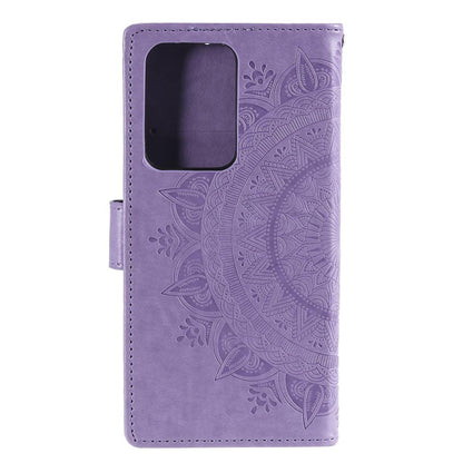 Hülle für Samsung Galaxy S20 Ultra Handyhülle Flip Case Schutzhülle Mandala Lila