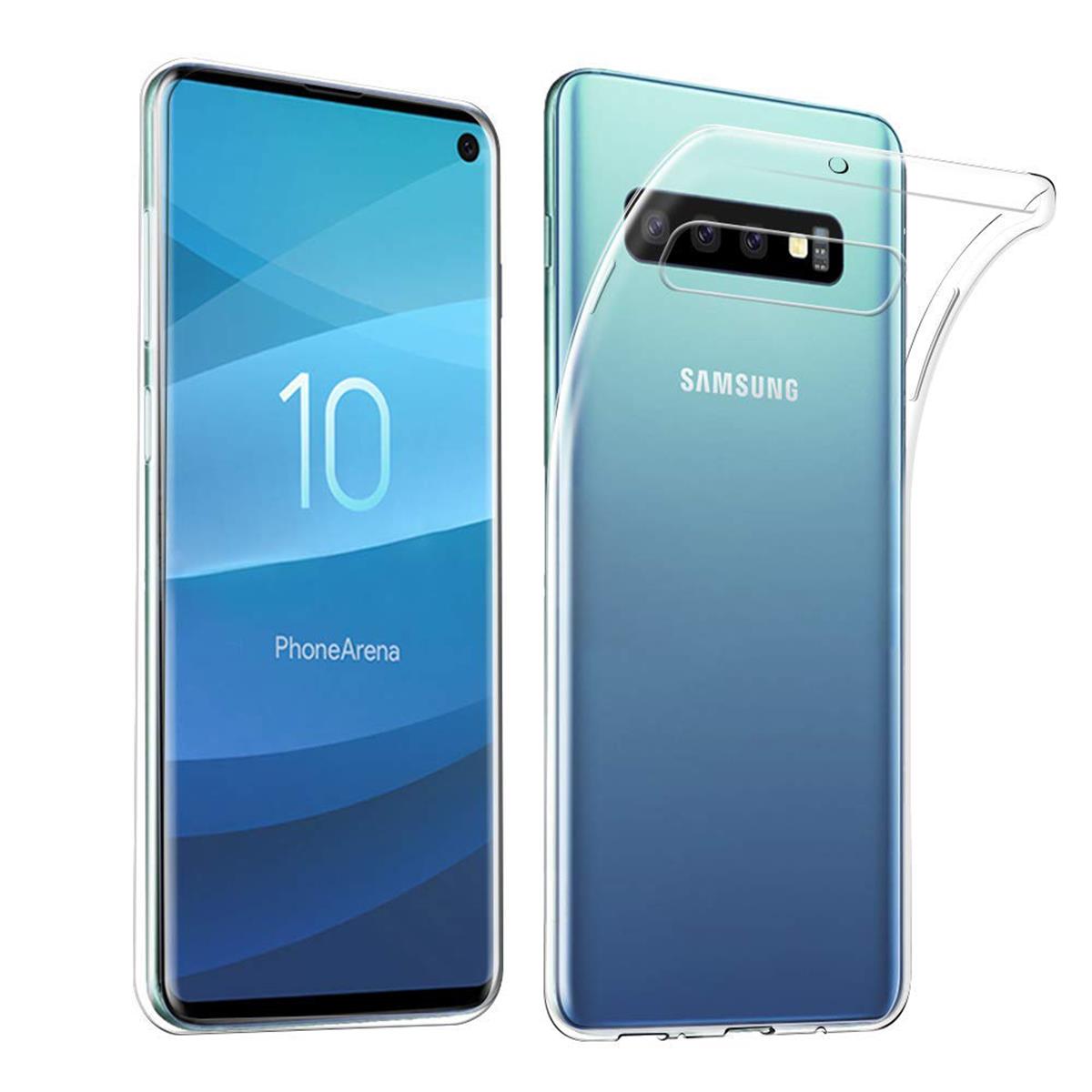 Hülle für Samsung Galaxy S10 Handyhülle Silikon Handy Case Cover Transparent