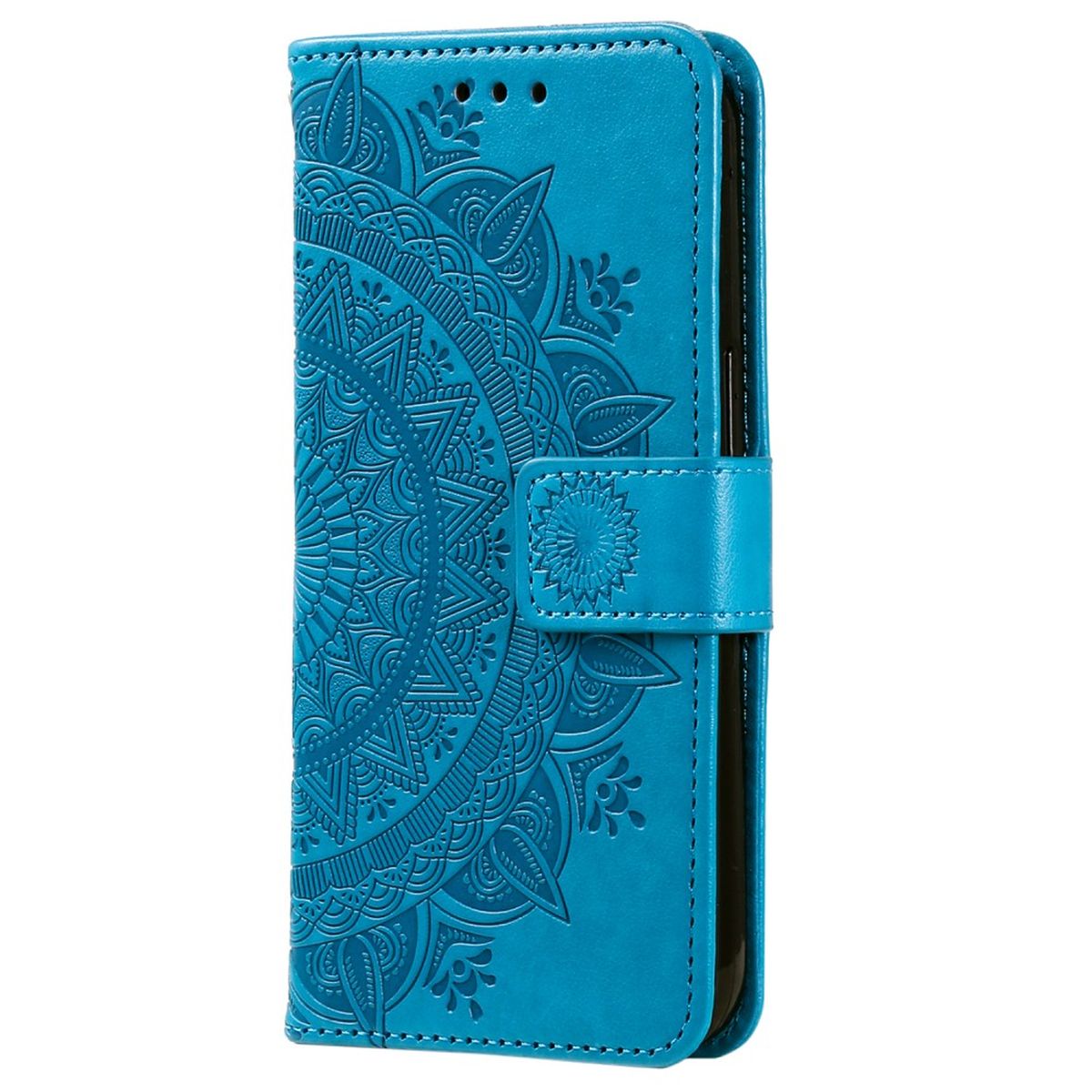 Hülle für Samsung Galaxy A34 5G Handyhülle Flip Case Cover Etui Mandala Blau