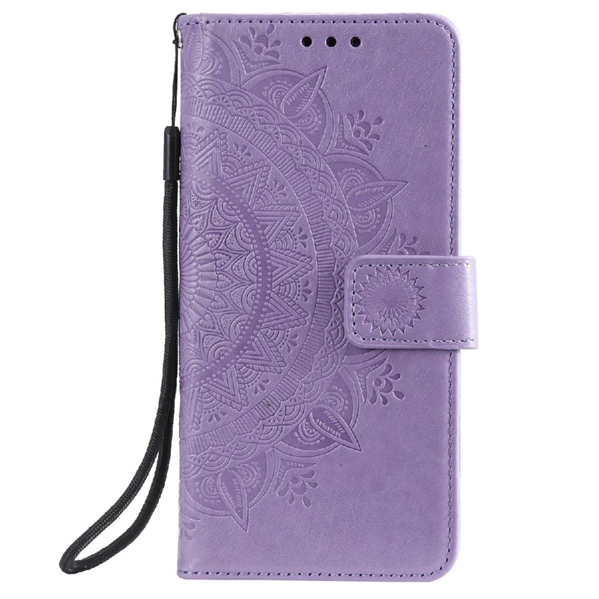 Hülle für Samsung Galaxy A03s Handy Tasche Flip Case Cover Etui Mandala Lila