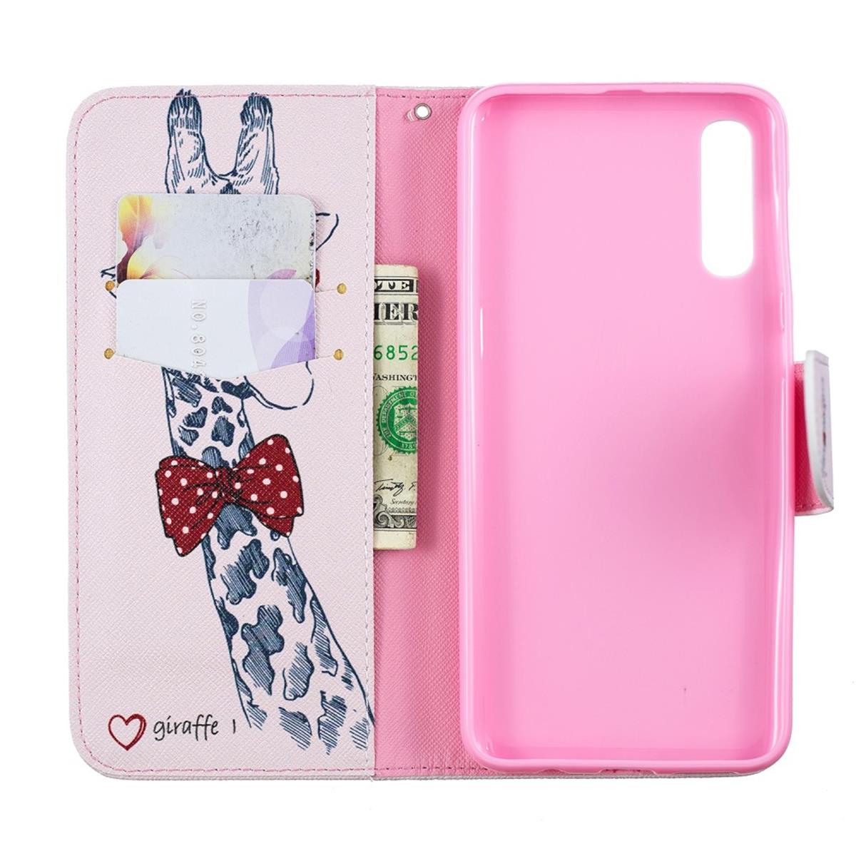 Hülle für Samsung Galaxy A50/A30s Case Schutzhülle Cover Motiv Tasche Giraffe