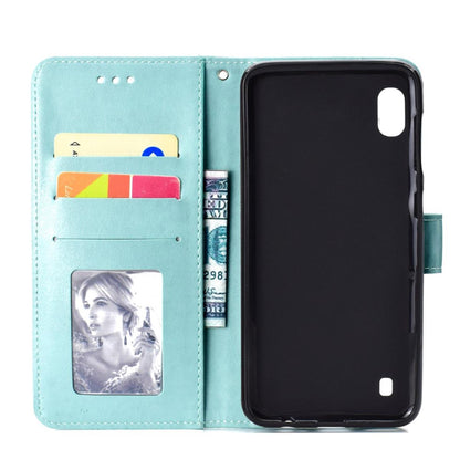 Hülle für Samsung Galaxy A10 Handyhülle Schutz Tasche Flip Case Etui Cover Mandala Grün