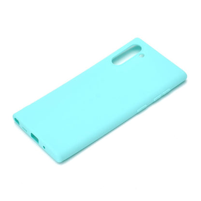 Hülle für Samsung Galaxy Note10 Handyhülle Silikon Cover Schutzhülle Case Etui matt Grün
