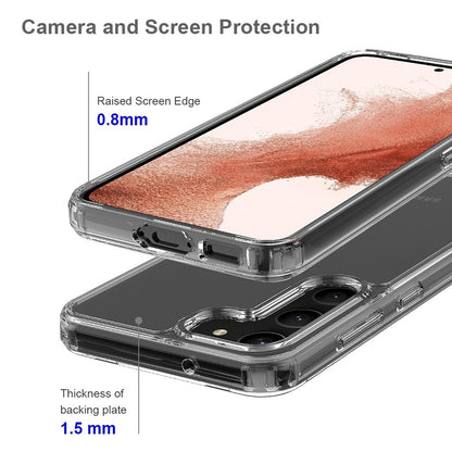 Hülle für Samsung Galaxy S23 Handyhülle Case Hybrid Silikon Bumper Cover klar
