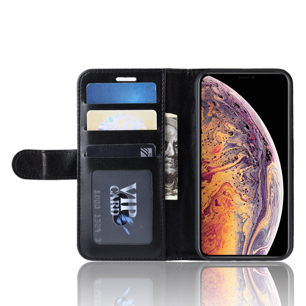 Hülle für Apple iPhone 11 Pro Max [6,5 Zoll] Handyhülle Flip Case Cover Schwarz