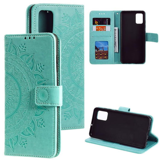 Hülle für Samsung Galaxy Note20 Handyhülle Flip Case Cover Tasche Etui Mandala Grün