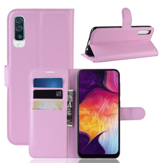 Hülle für Samsung Galaxy A50/A30s Handyhülle Flip Case Cover Handytasche Bumper Rosa