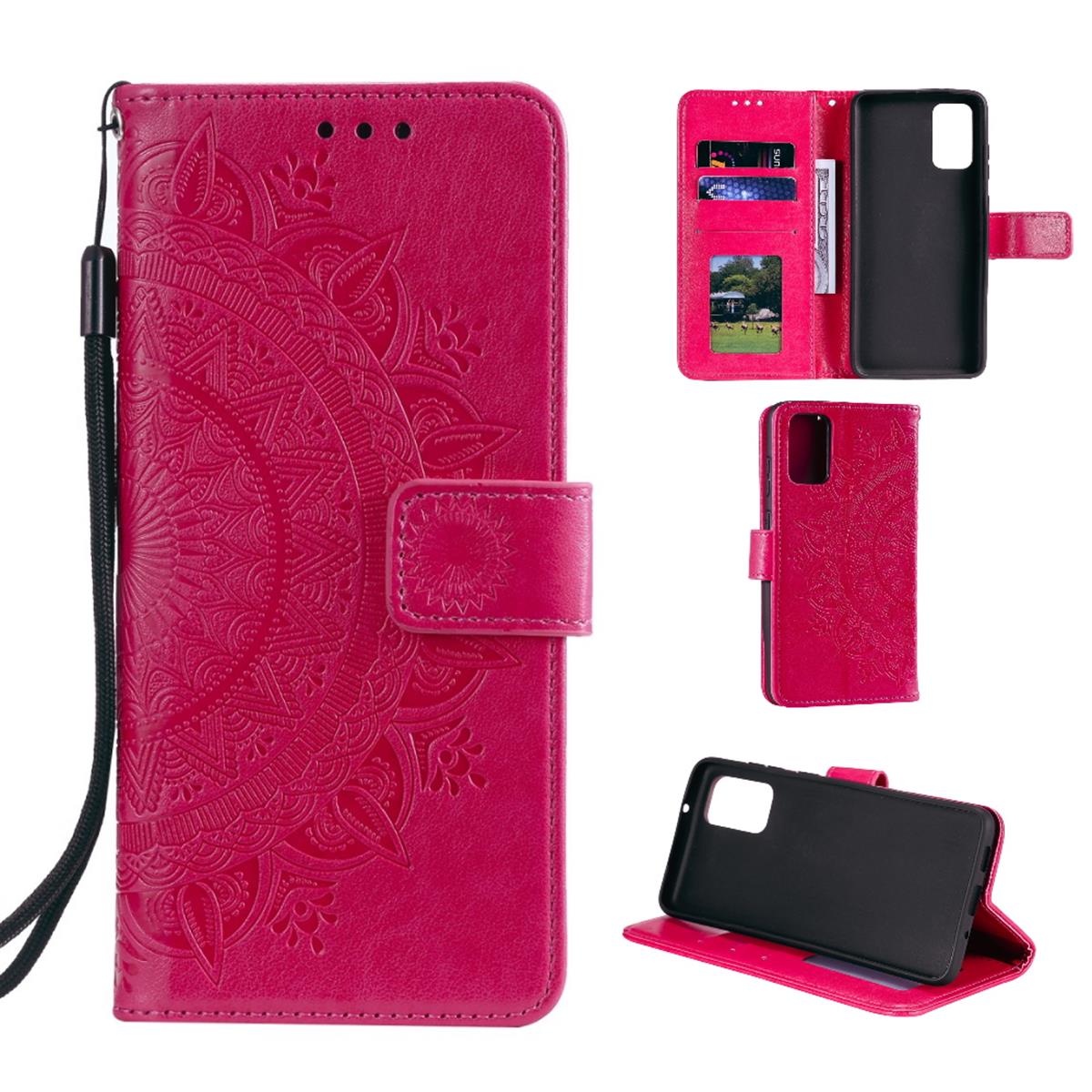 Hülle für Samsung Galaxy S20 Handyhülle Flip Case Schutzhülle Cover Mandala Pink