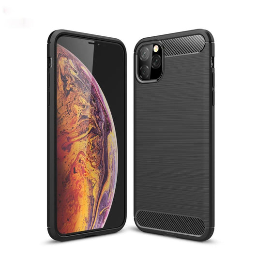 Hülle für Apple iPhone 11 Pro Max [6,5 Zoll] Handyhülle Silikon Schutzhülle Carbon