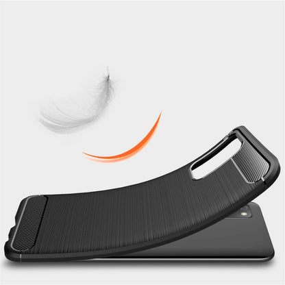 Hülle für Samsung Galaxy A02s Handyhülle Silikon Case Cover Hülle Carbonfarben