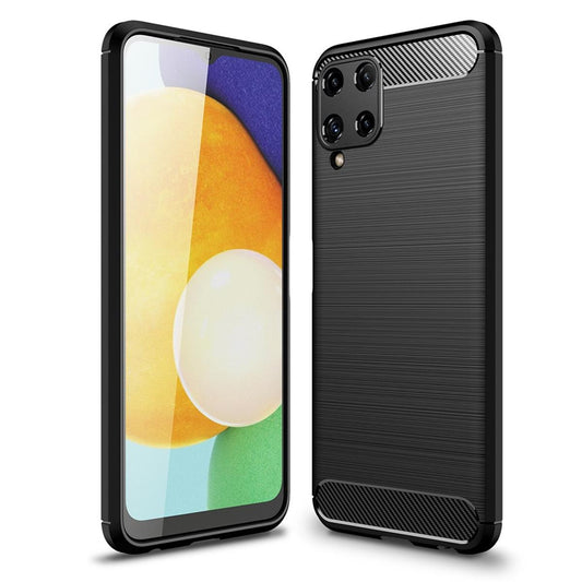 Hülle für Samsung Galaxy A22 4G Handyhülle Silikon Case Handy Cover Carbonfarben