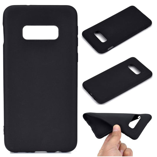 Hülle für Samsung Galaxy S10e Handyhülle Silikon Case Schutzhülle matt Schwarz