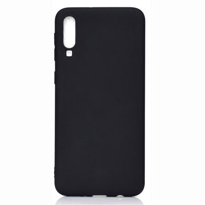 Hülle für Samsung Galaxy A70 Handyhülle Silikon Case Schutzhülle Cover matt Schwarz