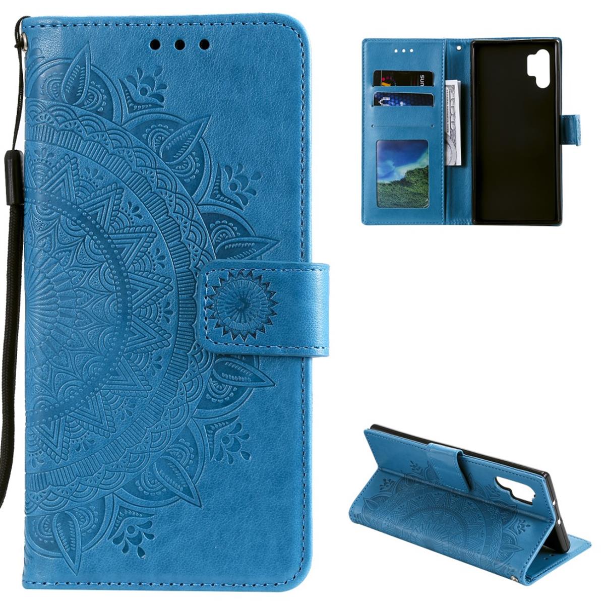 Hülle für Samsung Galaxy A32 5G Handy Tasche Flip Case Cover Mandala Blau