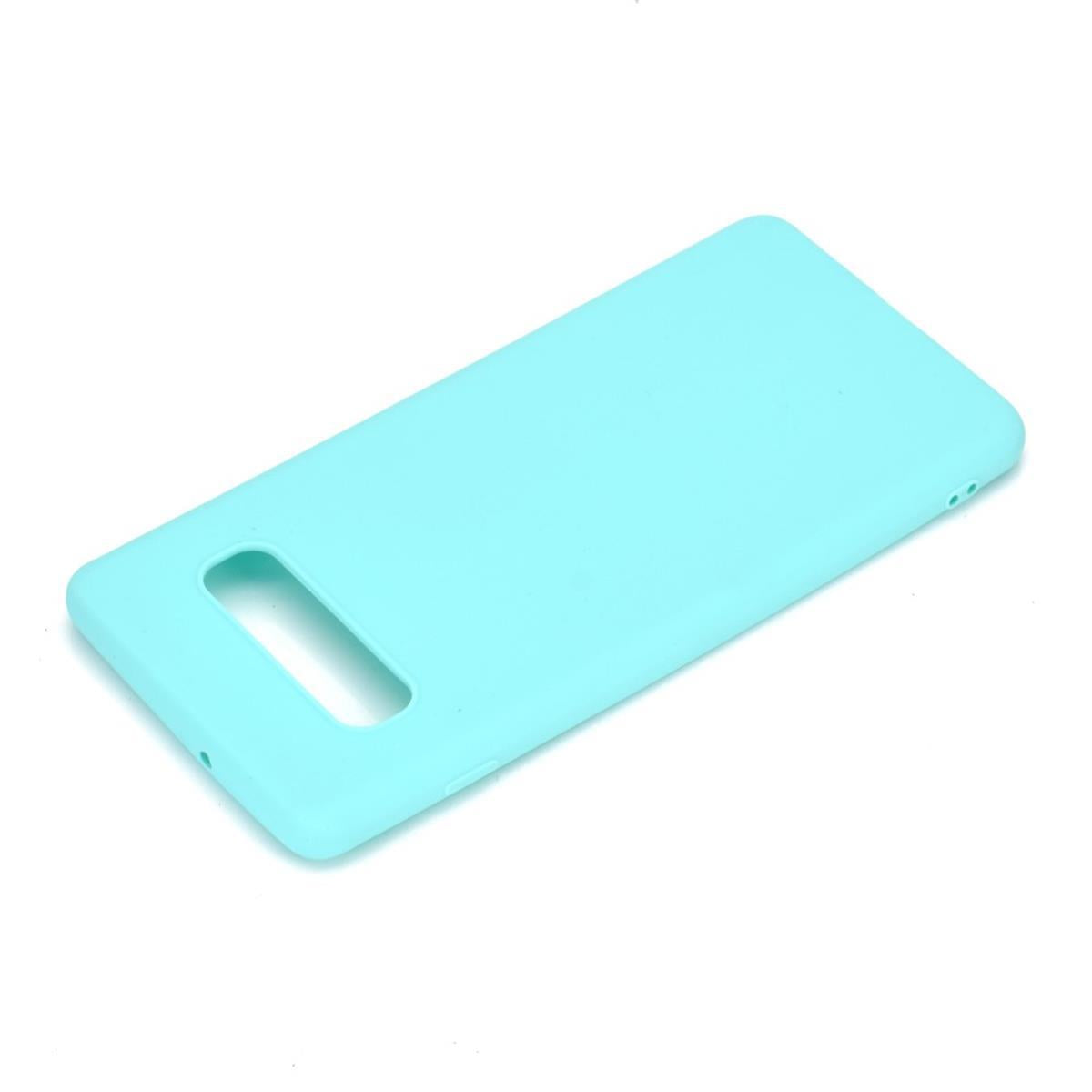 Hülle für Samsung Galaxy S10+ (Plus) Handyhülle Silikon Case Schutzhülle Grün
