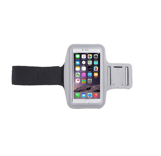 Armband für Apple iPhone 7/8 Sportarmband Fitness Hülle Jogging Arm Tasche Laufhülle Silber