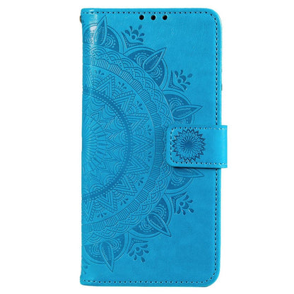 Hülle für Samsung Galaxy M53 5G Handyhülle Flip Case Cover Etui Mandala Blau