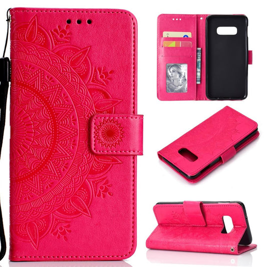 Hülle für Samsung Galaxy S10e Handyhülle Flip Case Schutzhülle Mandala Pink