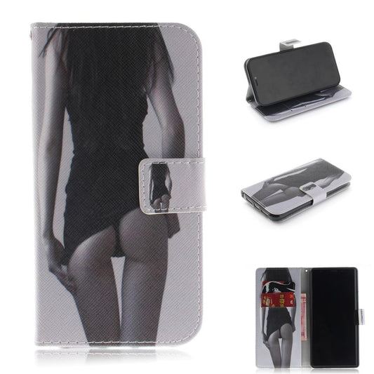 Hülle für Apple iPhone XR Handyhülle Flip Case Cover Tasche Etui Motiv Girl