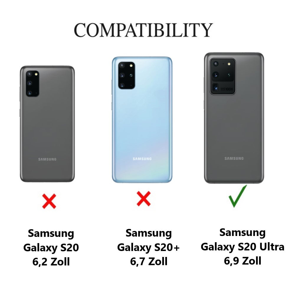 Hülle für Samsung Galaxy S20 Ultra Handyhülle Silikon Schutzhülle Carbon Farben