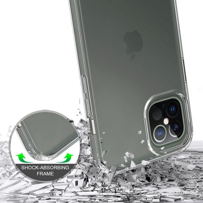 Hülle für Apple iPhone 12 Pro Max Handyhülle Hybrid Case Schutzhülle Cover Klar