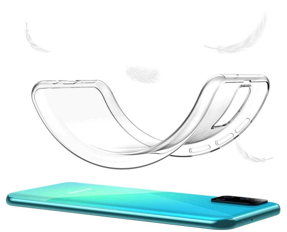 Hülle für Samsung Galaxy A51 Handyhülle Silikon Cover Schutzhülle Case klar