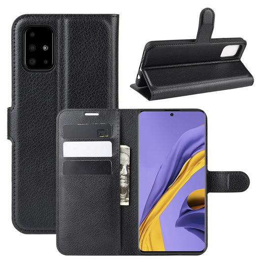 Hülle für Samsung Galaxy A51 Handyhülle Schutz Tasche Flip Case Schutzhülle Cover Schwarz