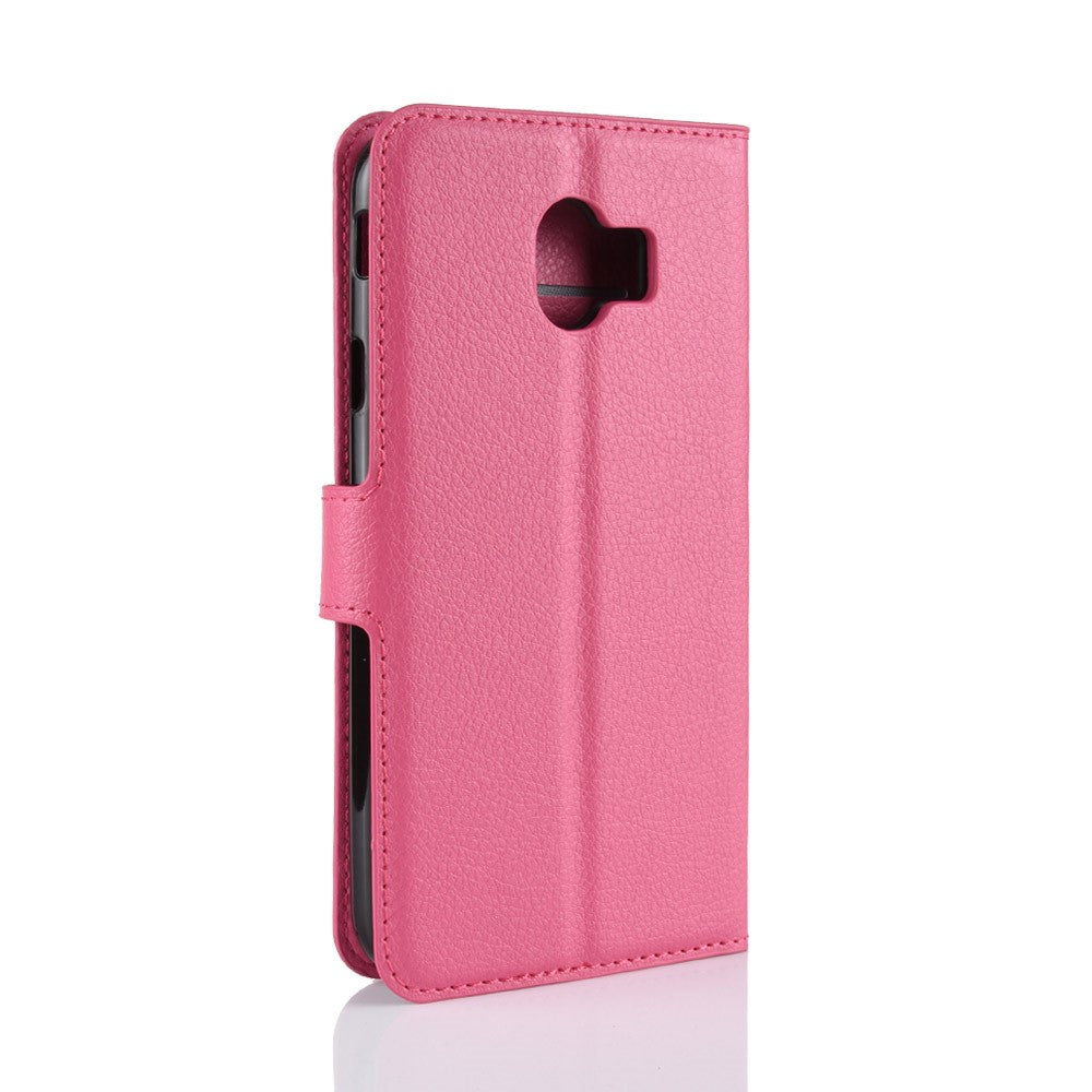 Hülle für Samsung Galaxy J4 2018 Handyhülle Flip Case Schutzhülle Pink