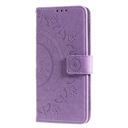 Hülle für Samsung Galaxy A41 Handyhülle Flip Case Cover Tasche Mandala Lila