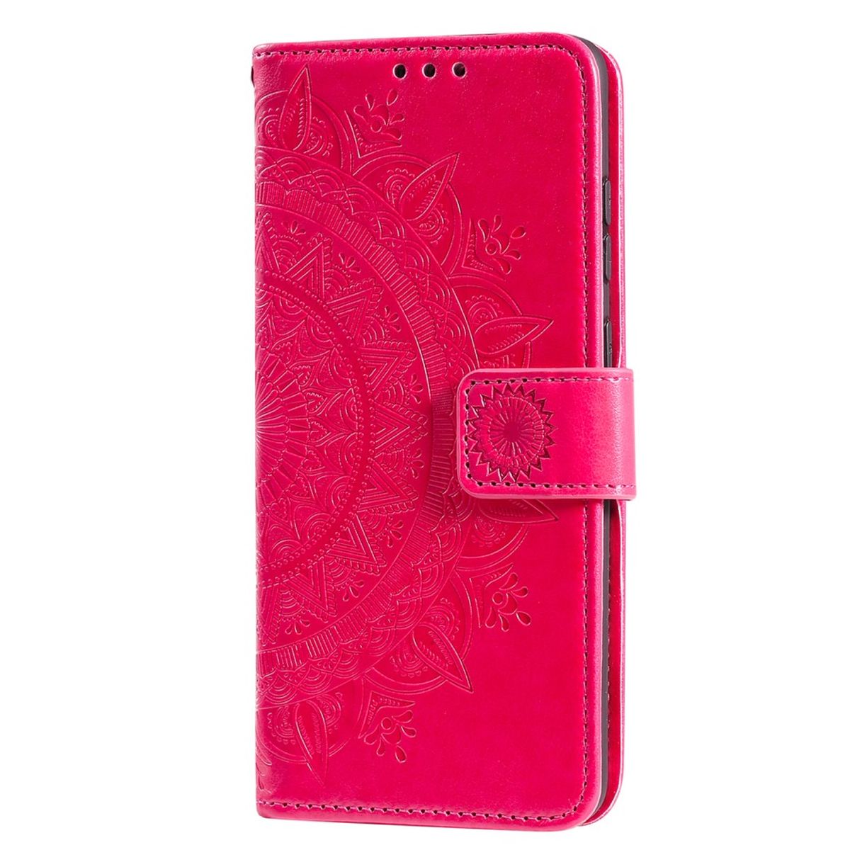 Hülle für Samsung Galaxy A13 5G/A04s Handyhülle Flip Cover Tasche Mandala Pink