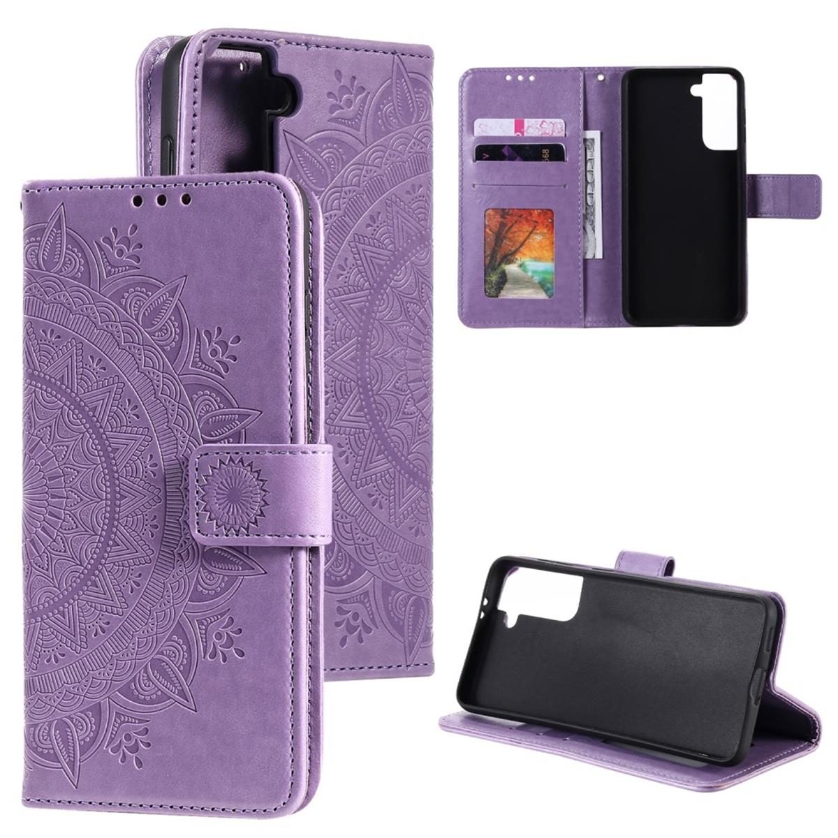 Hülle für Samsung Galaxy S21 Plus Handyhülle Flip Case Cover Schutzhülle Mandala Lila