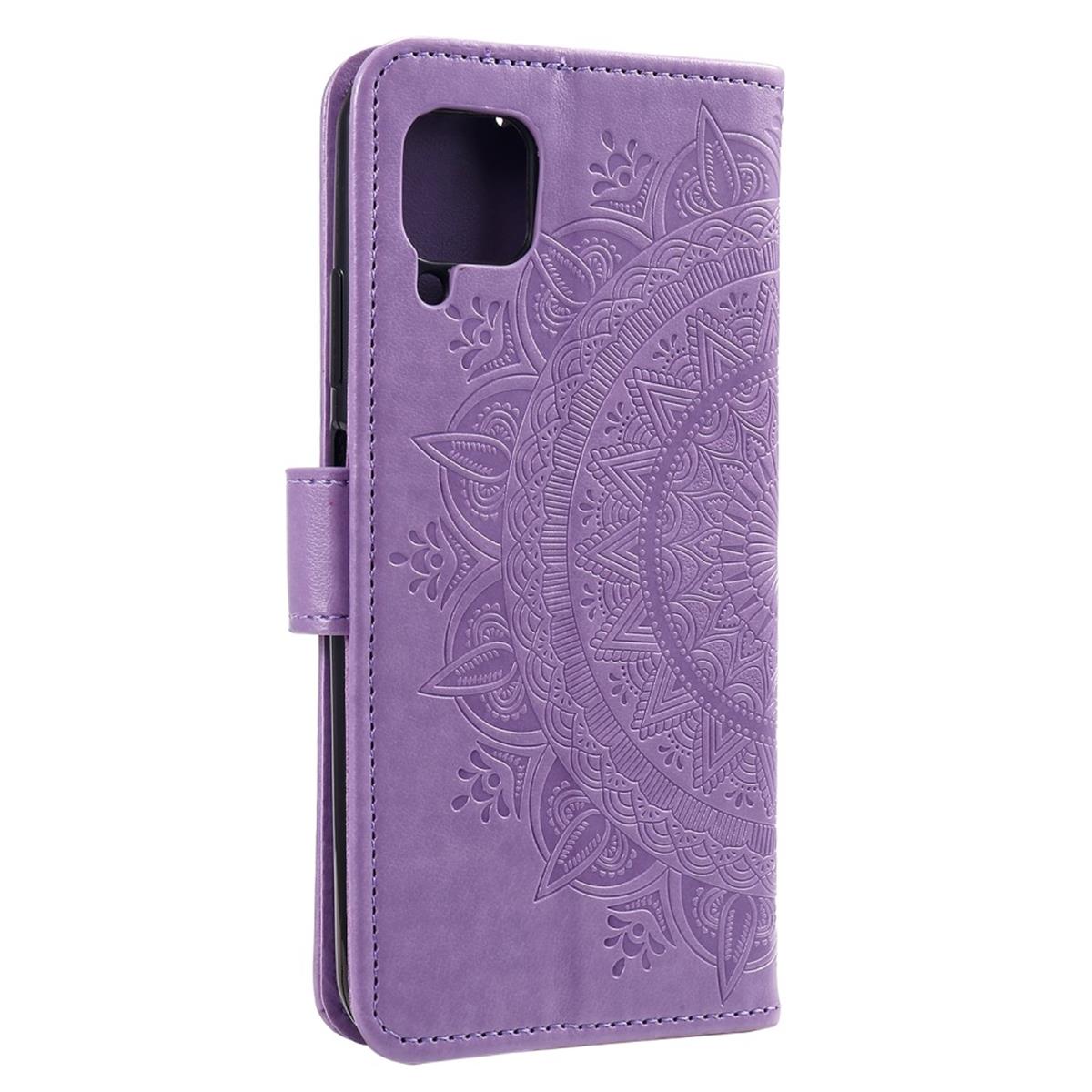 Hülle für Samsung Galaxy A42 5G Handyhülle Flip Case Cover Schutzhülle Mandala Lila